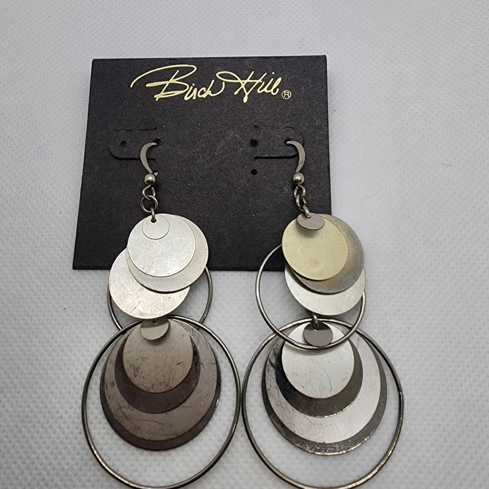 Birch Hill Silver Tone Dangling Earrings